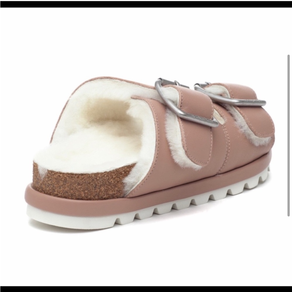 NWT J/SLIDES LYNX Rose Leather Sandal - Picture 4 of 15